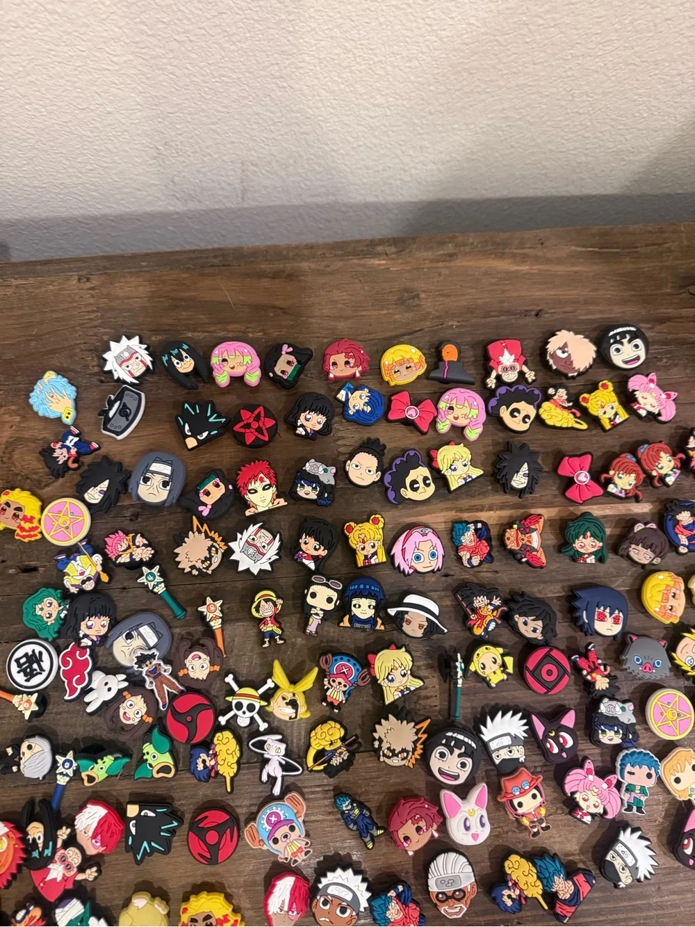 110 pieces Anime Character Trading Card Charms - Multi-Color Collectible Pack
